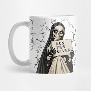 Skull Nun Fks Given Mug